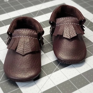 Baby Booties Sewing Pattern: Leather Moccasins (PDF Pattern)