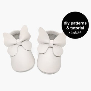 Baby Moccasin Sewing Pattern: DIY Leather Booties (PDF Pattern)