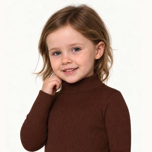 Kids’ Long Sleeve Top with Turtleneck: PDF Sewing Pattern