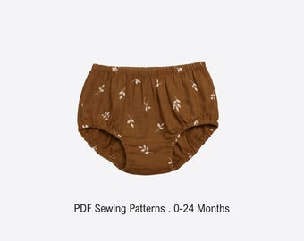 Bloomers Sewing Pattern for Babies: Diaper Cover DIY (PDF Download)