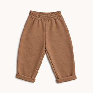 Patrón de costura para pantalones tipo barril para bebés, niños pequeños y niños: pantalones anchos con pernera abullonada y cintura elástica, tallas 0 M-14Y