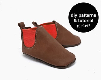 Baby Booties Sewing Pattern: DIY Infant Shoes Template (PDF)