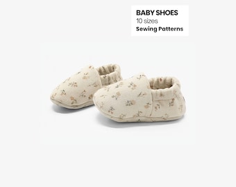 Baby Shoes PDF Pattern: Reversible Baby Slippers to Sew at Home
