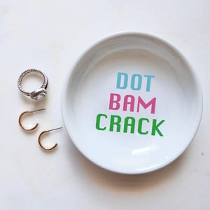 Dot Bam Crack Mahjong Ring Dish, Mahjong Gifts, Let&#39;s Mahj, Mahjong Decor, Mahjong Accessory, Mahjong Obsessed, She&#39;s Playing Mahjong Again