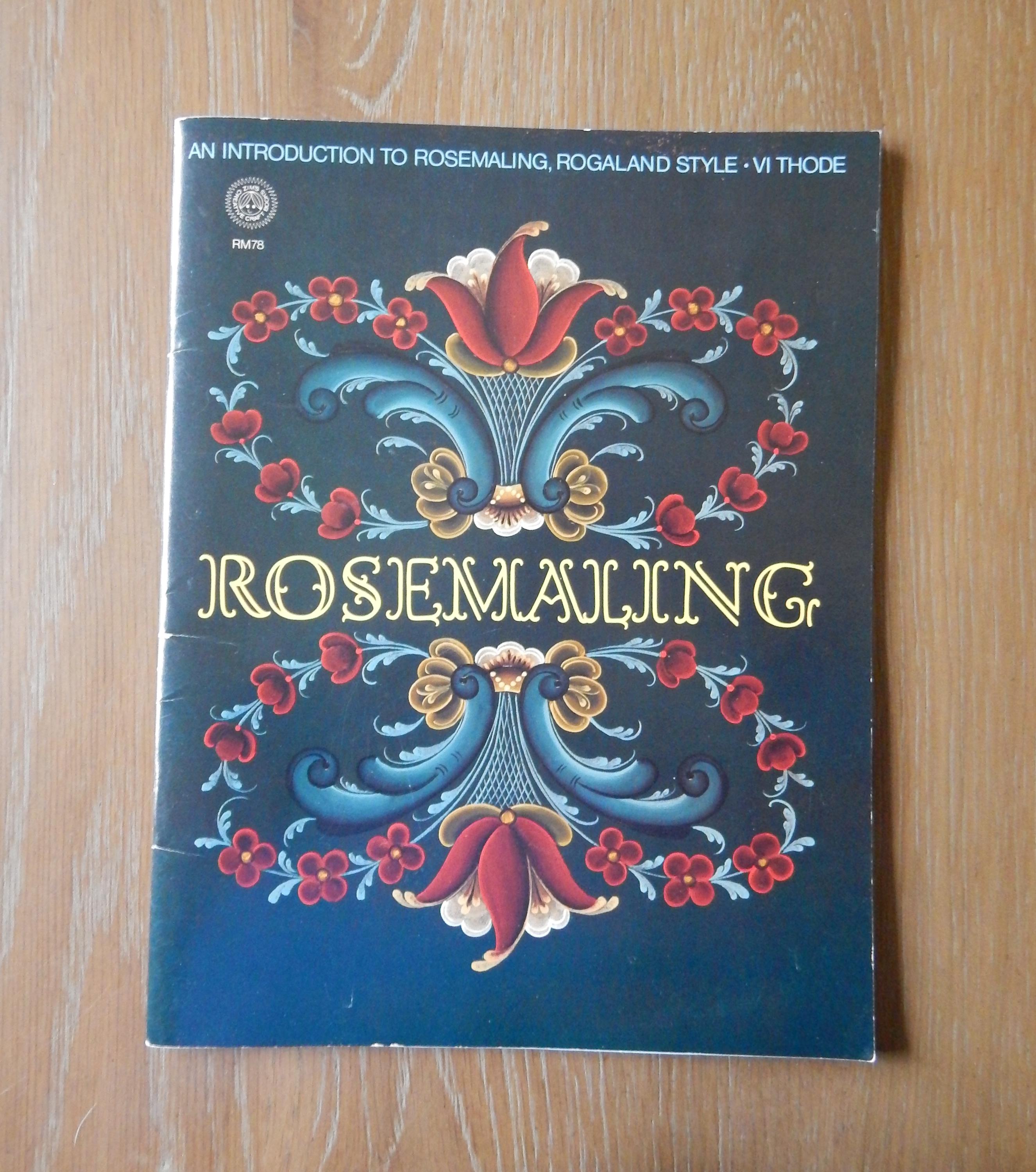 北欧ノルウェー ローズマリング 図案集「Rosemaling 1＋2」型紙付 北欧ノルウェー ローズマリング 図案集「Rosemaling 1＋2」型紙付