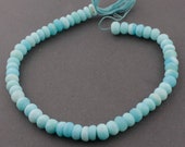 1 Strand Peru Opal Faceted Rondelles - Peru Opal Gemstone Roundel Beads - 13 Inches, 10mm-11mm - Jewelry Making SPB325