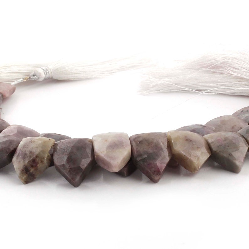 7 Inches Jewelry Making 1 Strand Pink Tourmaline Briolettes 16mmx13mm-17mmx13mm Arrow Shape Side drilled Beads Shaded Beads SPB481