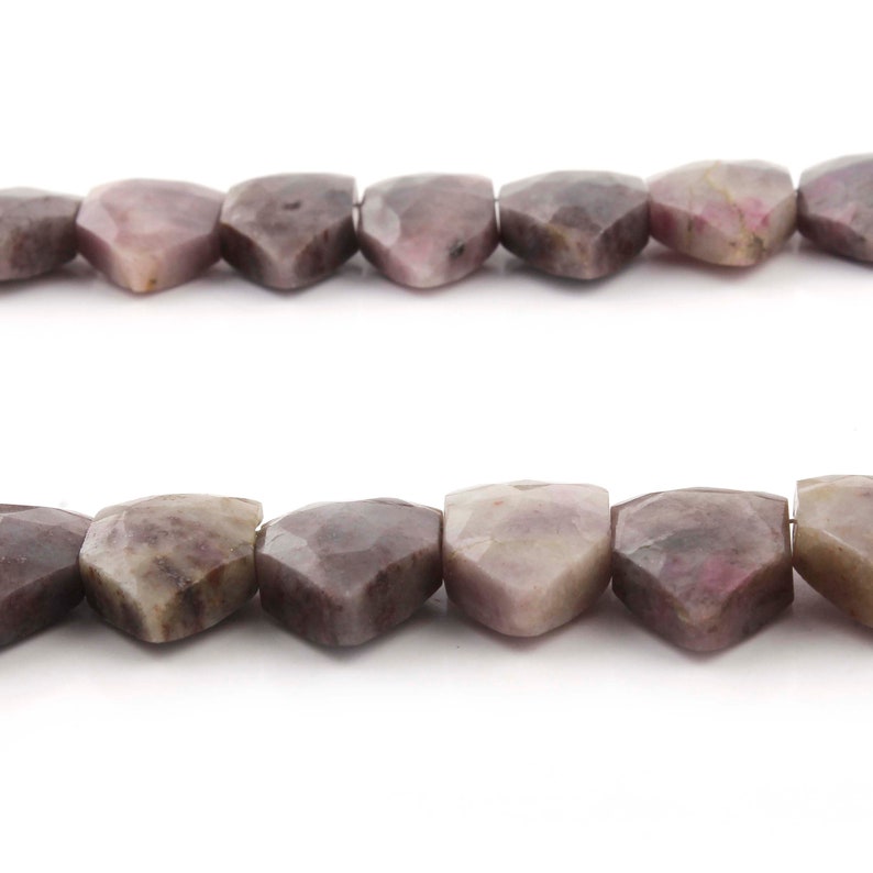 7 Inches Jewelry Making 1 Strand Pink Tourmaline Briolettes 16mmx13mm-17mmx13mm Arrow Shape Side drilled Beads Shaded Beads SPB481