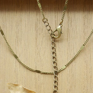 Necklace chain in brass bronze