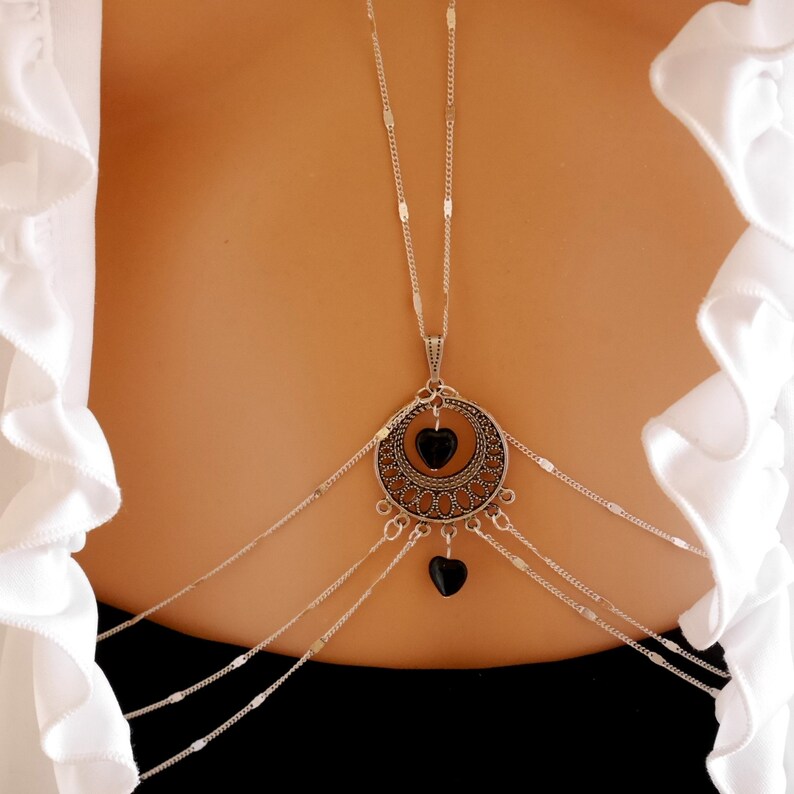 Chaîne de corps argent chaîne de taille bijou harnais de Etsy