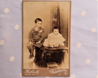 1900s Framed Vintage Cabinet Card Photo Display Vintage Musician Black and White Portraiture Artistic Display Movie Prop TV Prop History