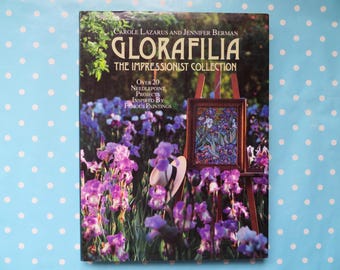 Vintage "Glorafilia, The Impressionist Collection" needlepoint book from 1993