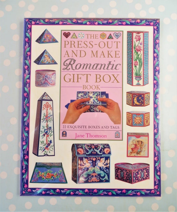 Vintage 1992 Romantic Gift Box Book: Press-Out Floral Designs