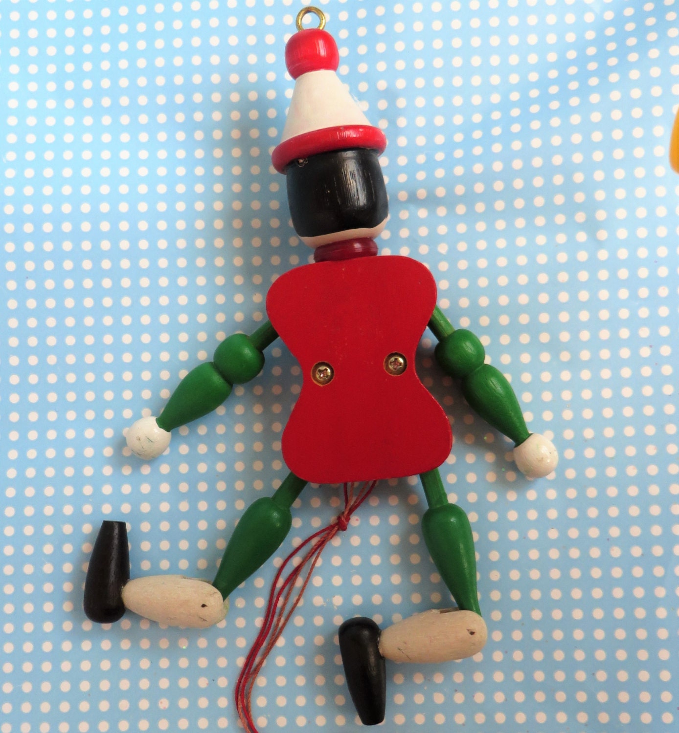 Wooden jumping jack toy by FAMO of Austria 1970s Etsy