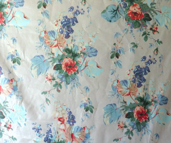 Liberty of London Kintbury Fabric: Glazed Cotton Floral Remnant