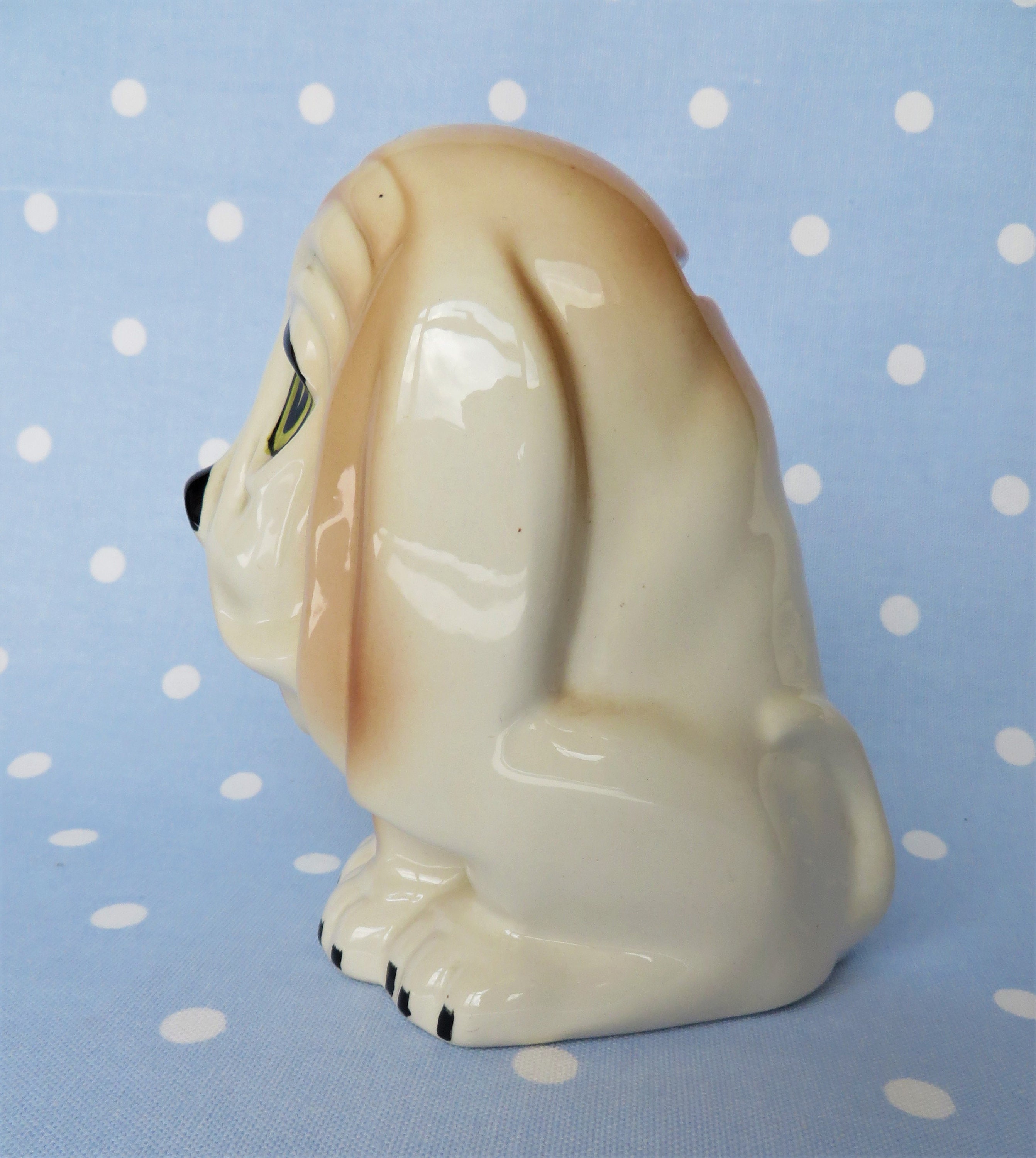 Vintage ceramic dog money box 6 high. Etsy