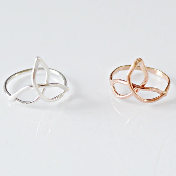 Trinity Knot Ring - Celctic Jewelry - Triangles Ring