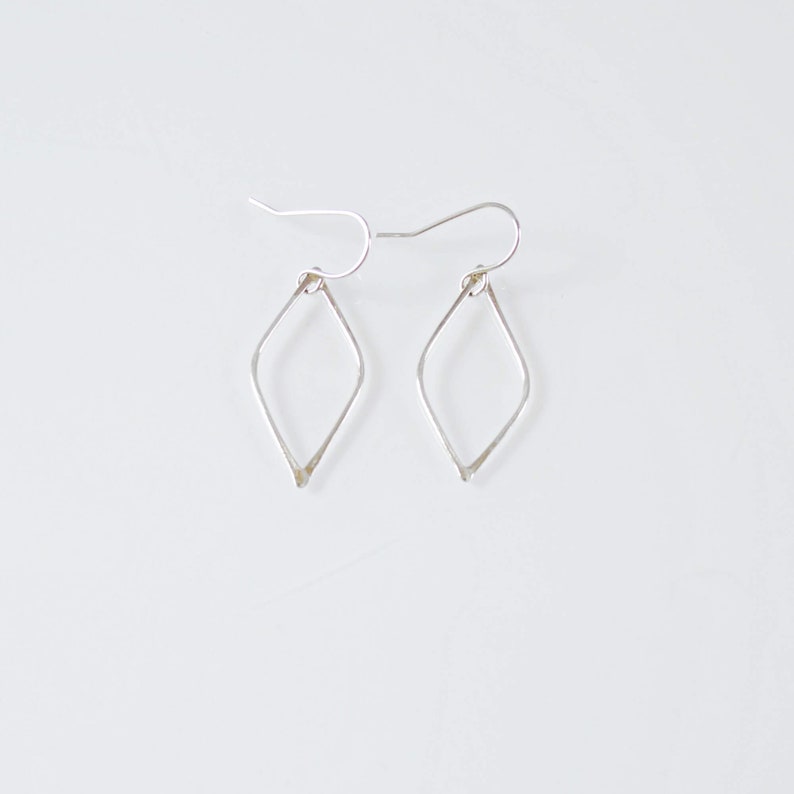 silver dangle earrings simple