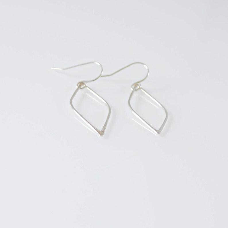 silver dangle earrings simple