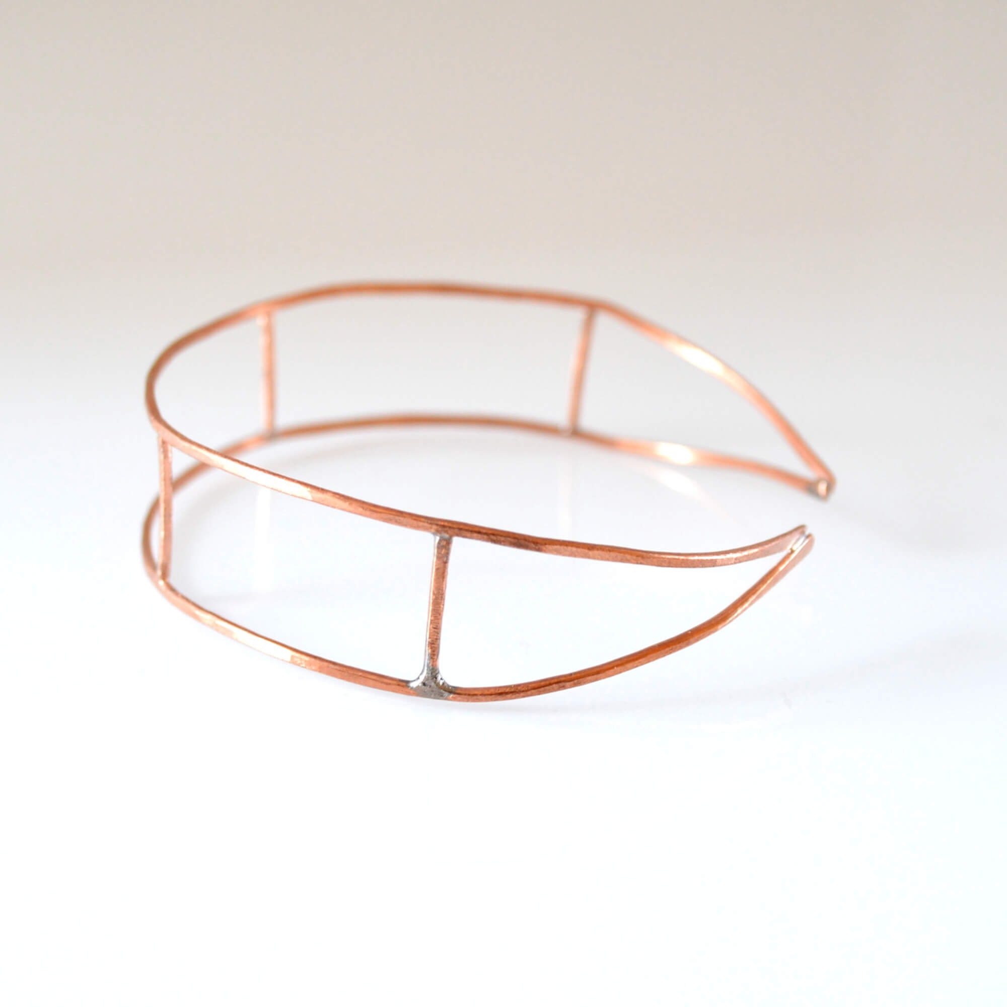 On Trend Geometric Wire Bracelet Rectangle Frame Cuff Bracelet