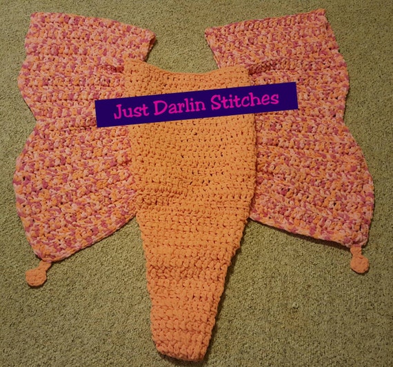 Items similar to Butterfly Snuggie Cocoon Blanket with Sleeves, Adult