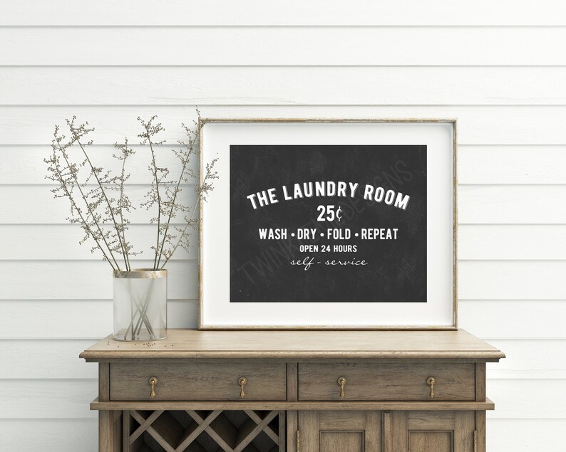 Laundry Room Decor Chalkboard Sign Laundry Wall Decor Etsy