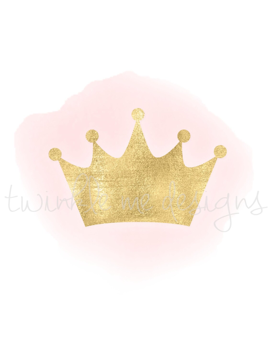 Pink and Gold Princess Wall Decor Girl Nursery Decor Etsy