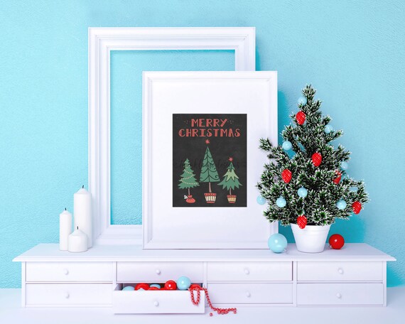 Christmas Printable Decoration Merry Christmas Christmas - Etsy