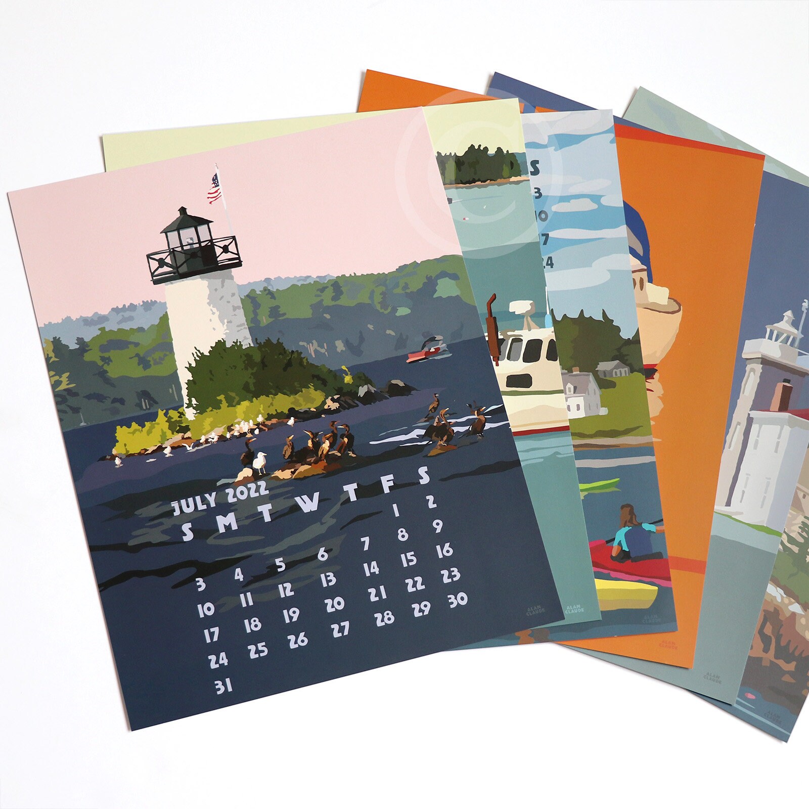 2022 POSTER Art Calendar 11x14 Retro Vintage Art Style By Etsy