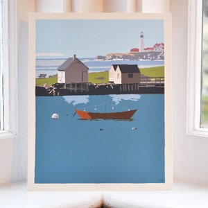 Willard Beach Art Print 8&quot; x 10&quot; Wall Poster By Alan Claude - Maine