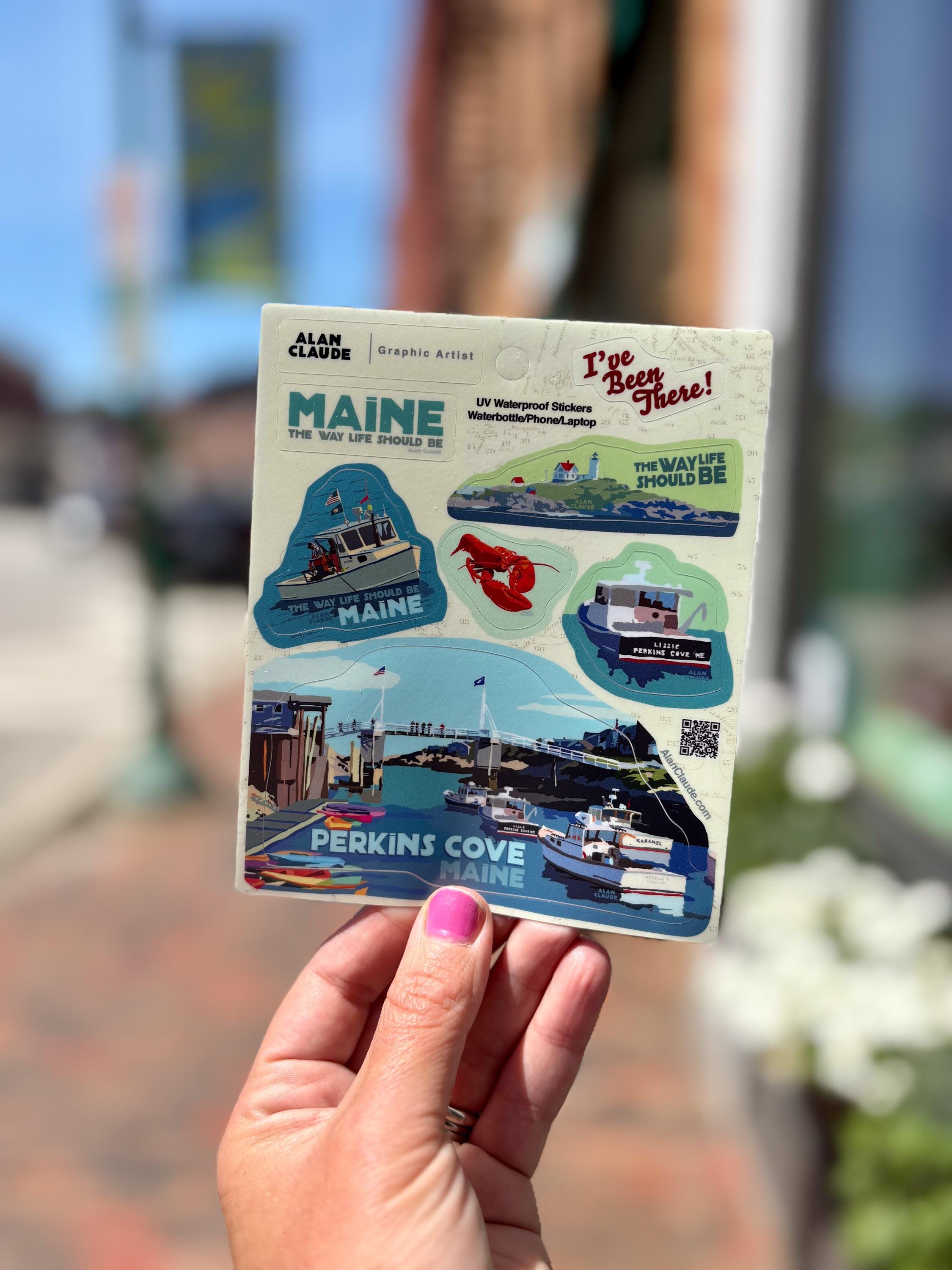 Alan Claude Perkins Cove Sticker | Waterproof Vinyl Sticker | Mini ...