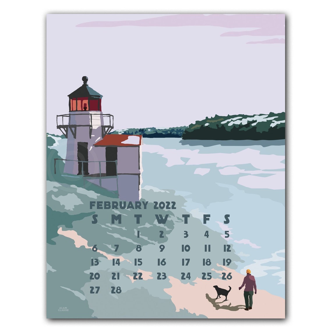 2022 POSTER Art Calendar 11x14 Retro Vintage Art Style By Etsy