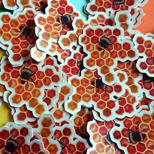 Bienen auf wabe (2 pro Packung)