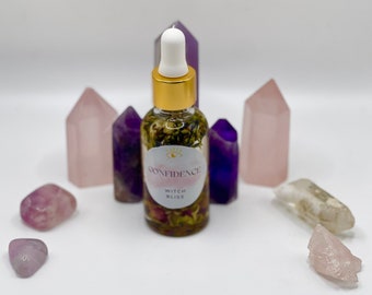 Confidence Ritual Oil - Spell Oil - Intention Oil - Conjure Oil - Beauty - Confident - Strength
