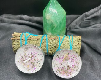 Fertility- Intention Tea Light Candles - Pregnancy - Abundance  - Ritual Candles - Spell Tea Light Candles - Manifestation