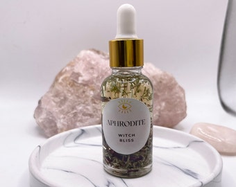 Aphrodite Ritual Oil - Spell Oil - Intention Oil - Conjure Oil - Goddess of Beauty - Love - Passion - Self-Love - Healing