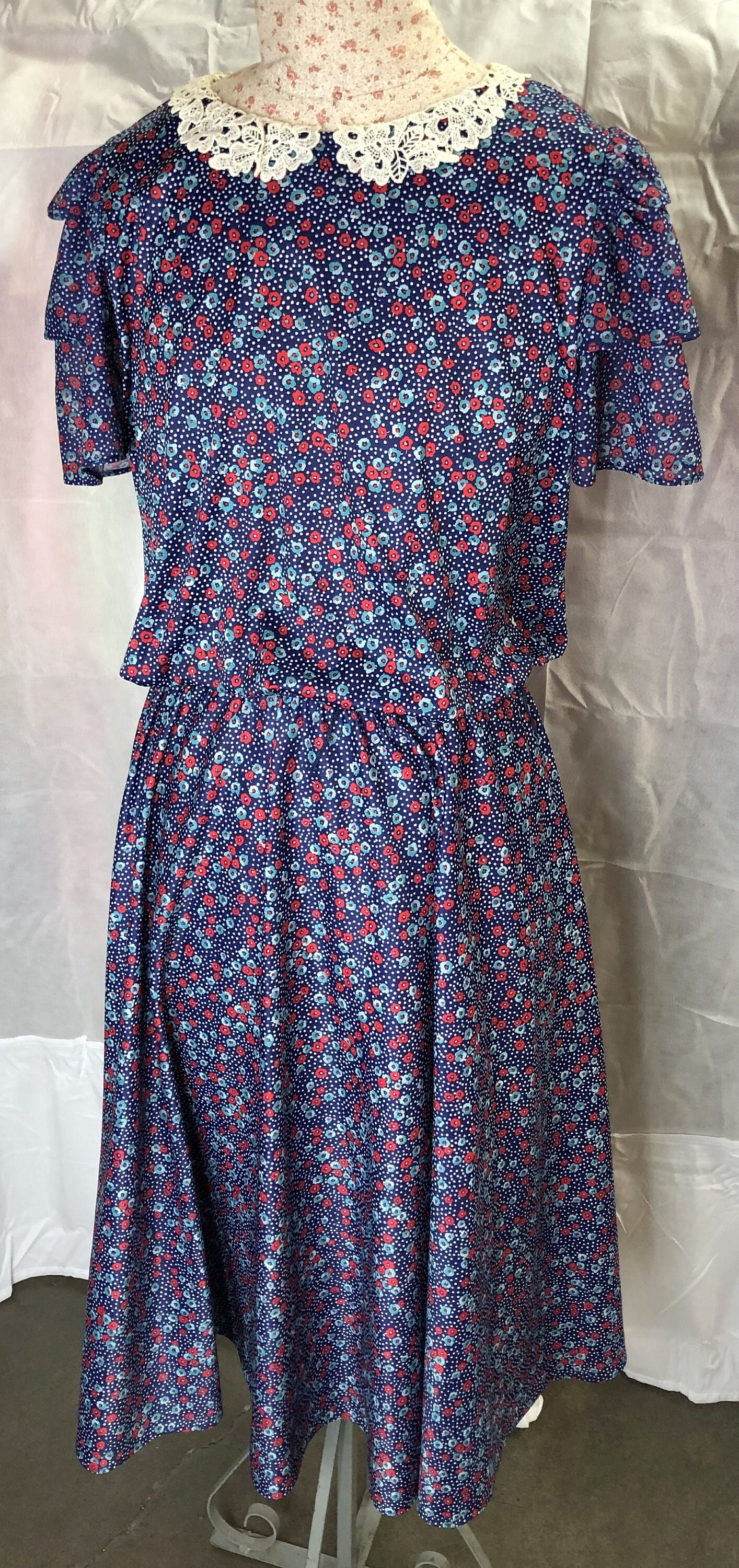 90s teacher dress Vintage 90s Denim Jumper Size 12 Teacher Maxi Dress Cottagecore MomCore Relaxed