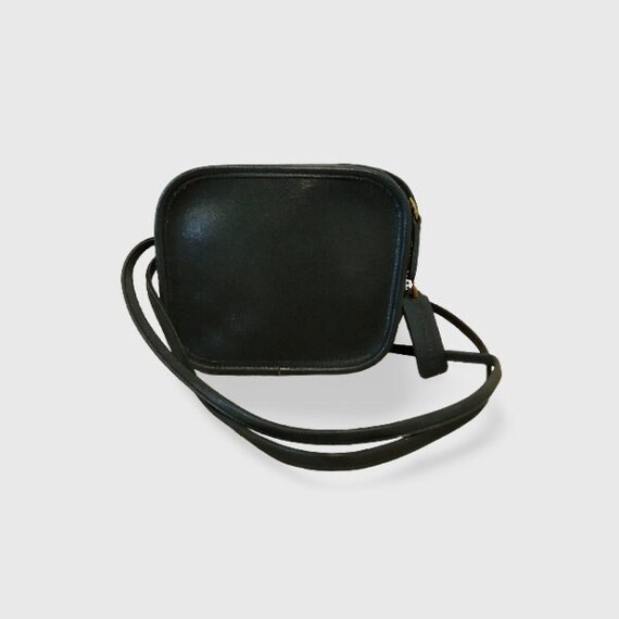 Vintage - Coach Crossbody Bag - Soft black leather with pretty