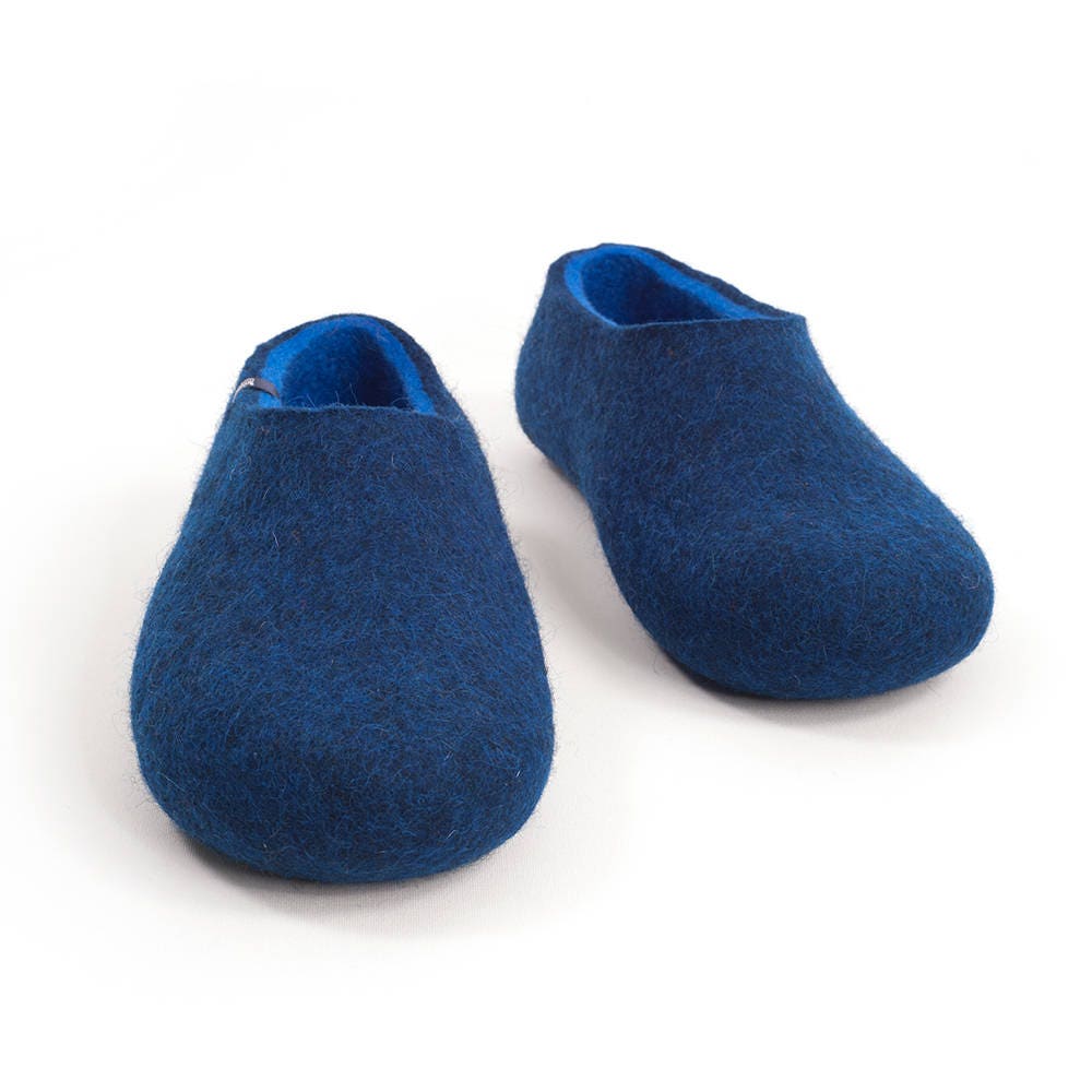 Blue House Slippers Mens Clogs Best Mens Slippers Boiled Etsy