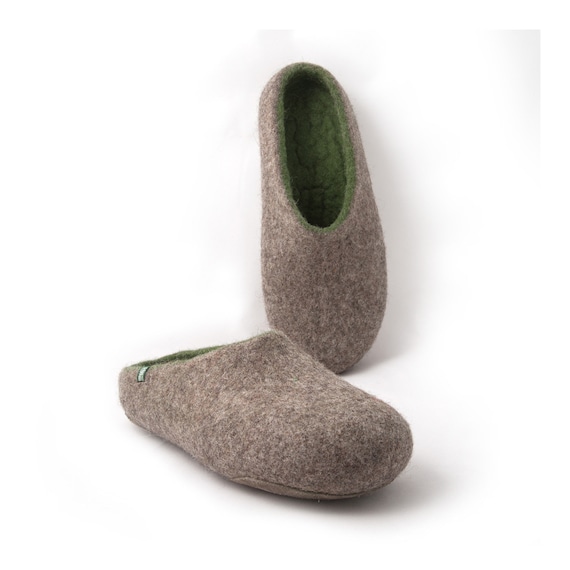 felt mule slippers