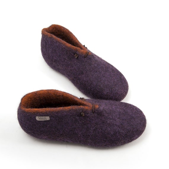 Ankle Booties for Women - Felted Wool Slippers to Feel Extra Warm and Cozy at Home
