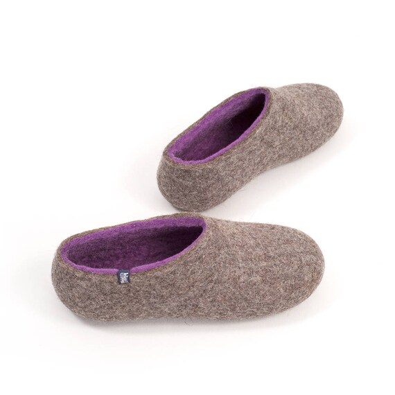 Womens Felt Slippers Wool Clogs Best House Slippers Bedroom Slippers Wife Birthday Ideas Odorless Warm Slippers Comfortable Slippers