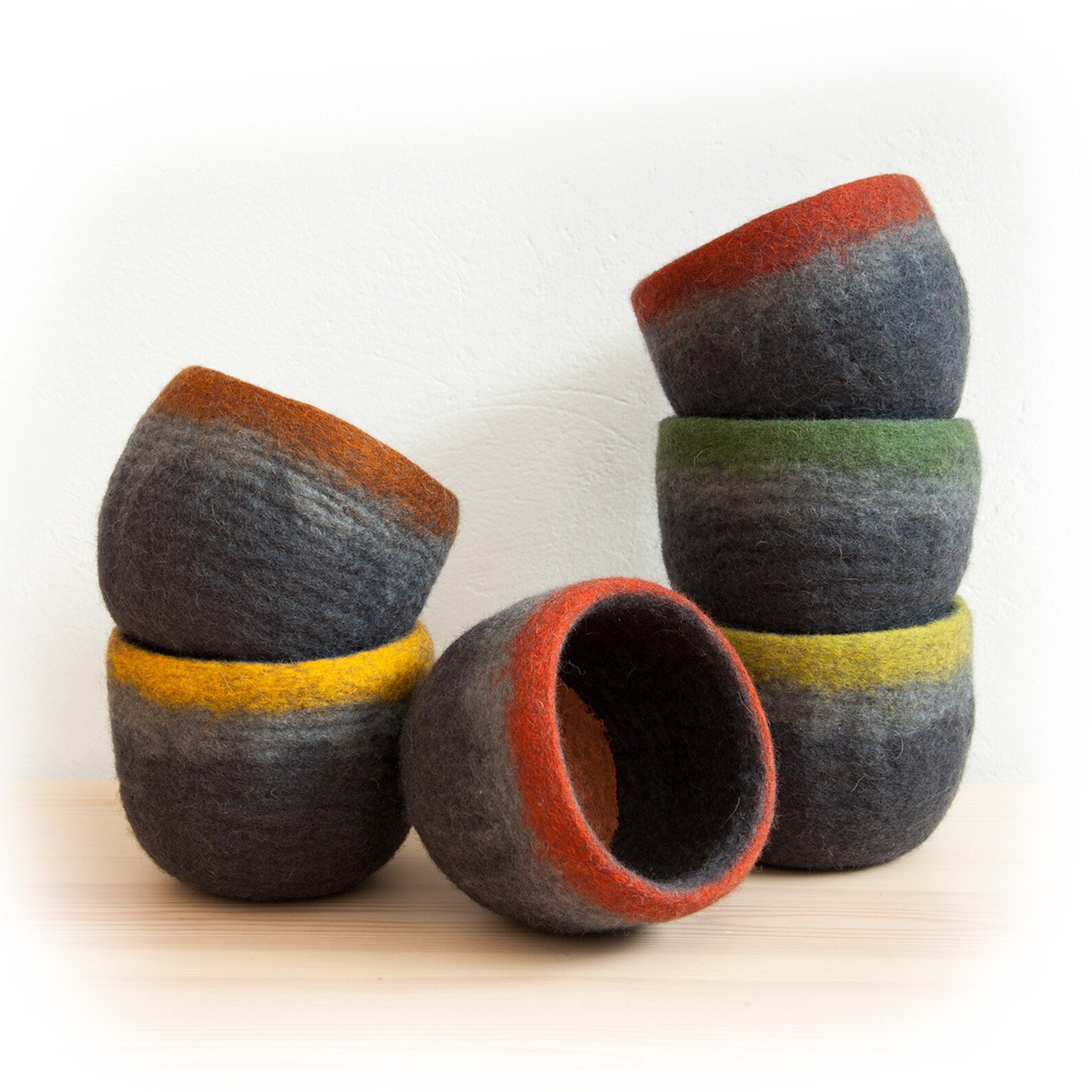 Succulent Pot Felted Wool Planter Cover With Waterproof Etsy