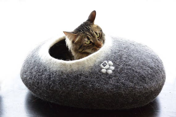 felted cat house