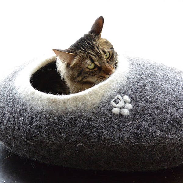 Wool Cat Bed Etsy