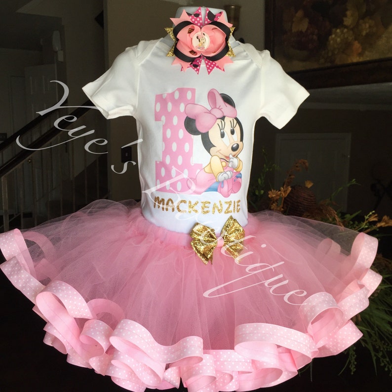 Mini mouse princess outfit first second third fourth fifth birthday