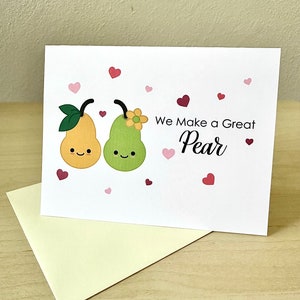 Nous fabriquons une excellente carte de vœux | Carte mignonne de Saint-Valentin de jeu de mots | Nourriture amusante pour un anniversaire de couple | Carte de mariage Punny | Carte vierge A2