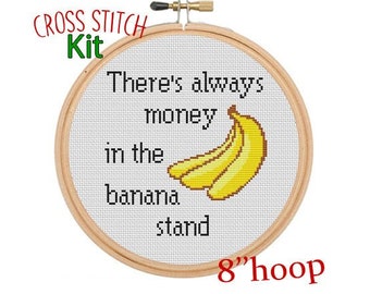 There's Always Money in the Banana Stand, Arrested Development, Funny Cross Stitch Kit. Funny Quotes. George Bluth Michael Bluth