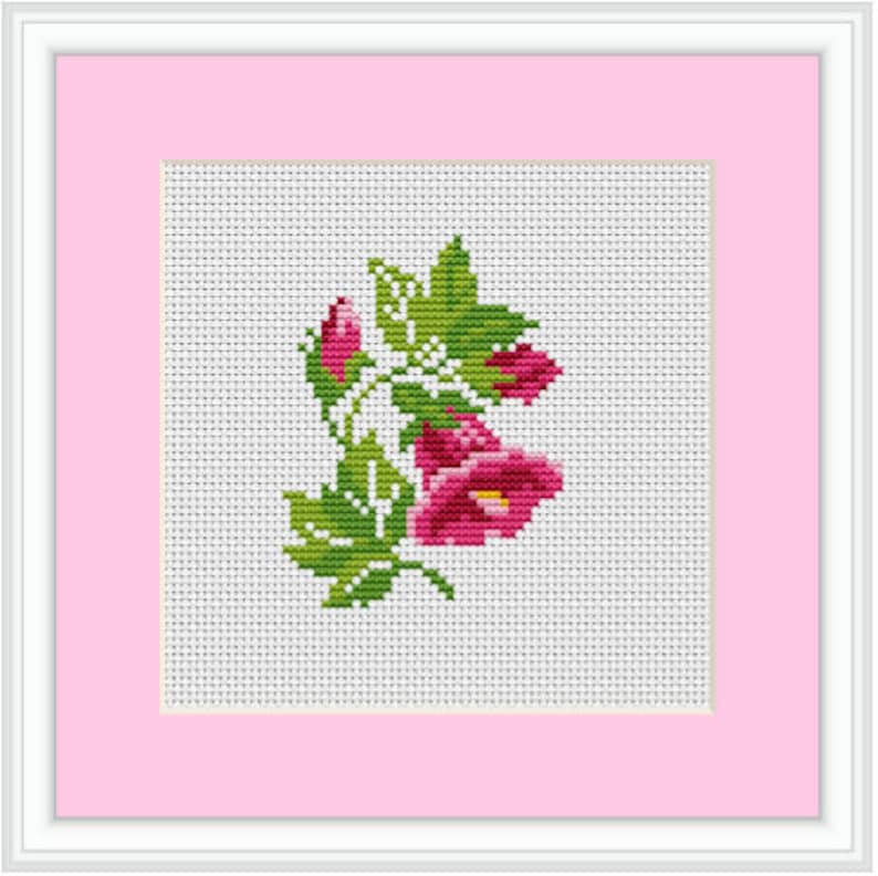 Bellflower Kit. Cross Stitch Kit. Beginner Cross Stitch. Etsy