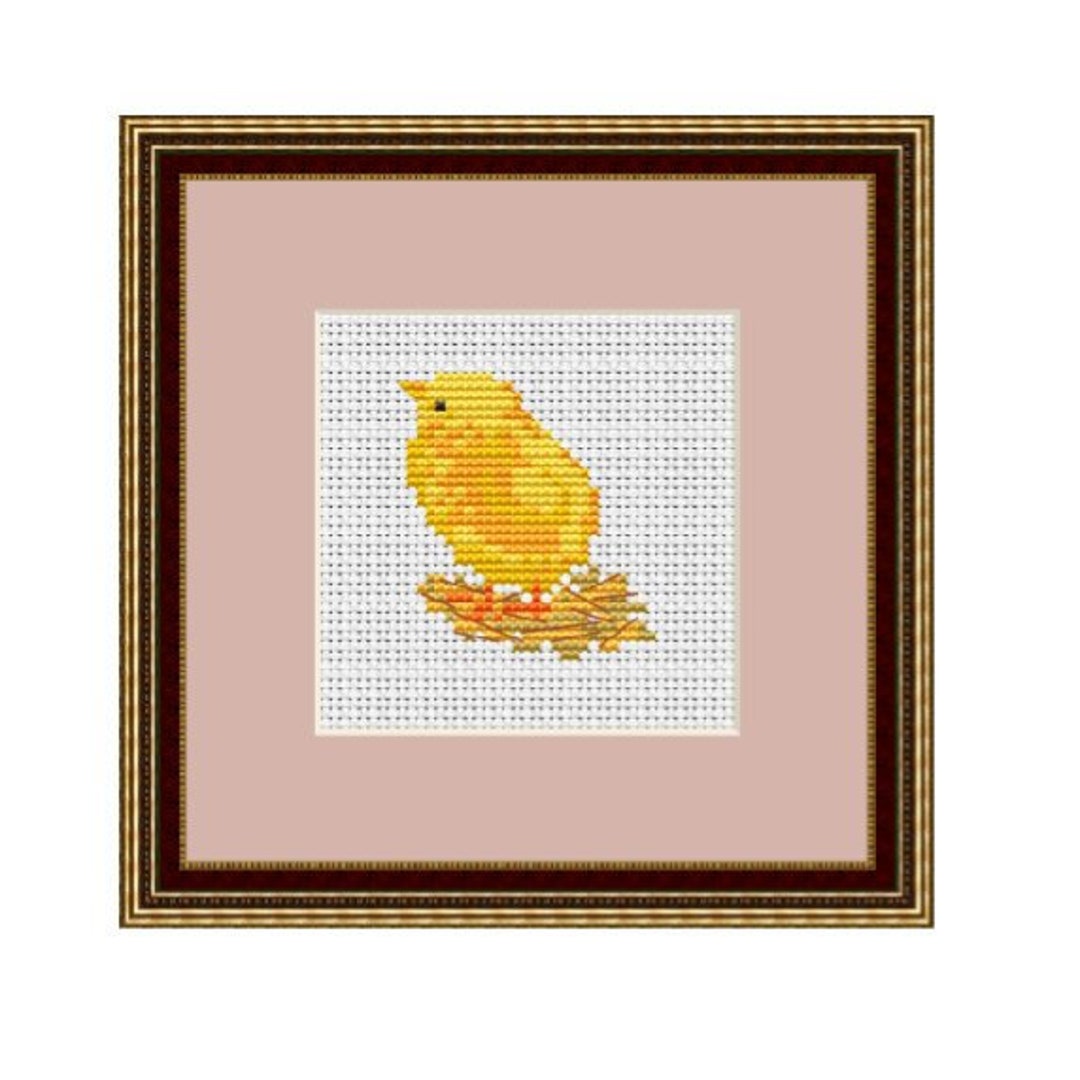 Little Chick Counted Cross Stitch Pattern. Chicken Baby PDF Instant ...